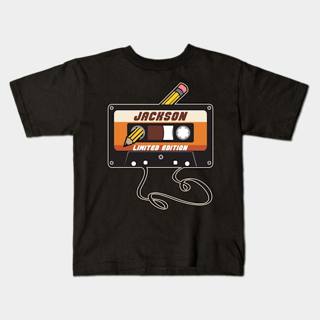 Jackson - Limited Edition Cassette Tape Vintage Style Kids T-Shirt by torrelljaysonuk